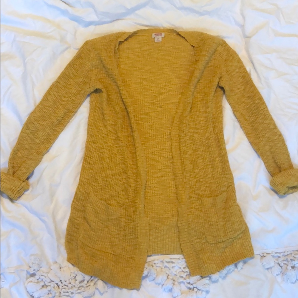 Sunflower Yellow Knit Cardigan
